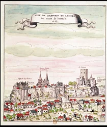 Vue du Château de Loches, 1699